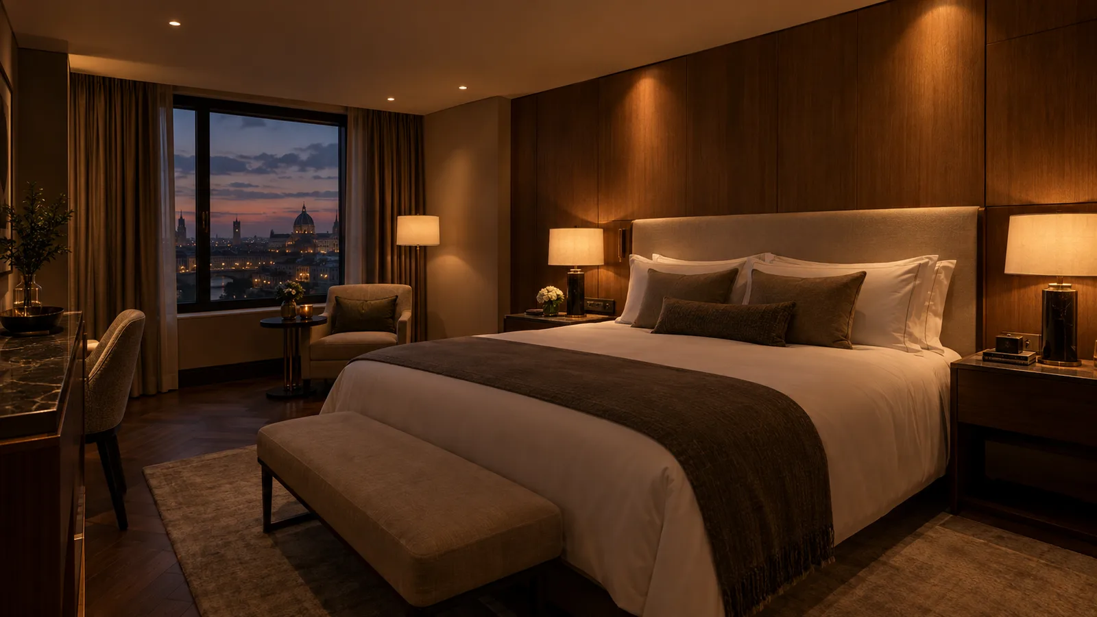 Downlights for hotel bedrooms and bathrooms