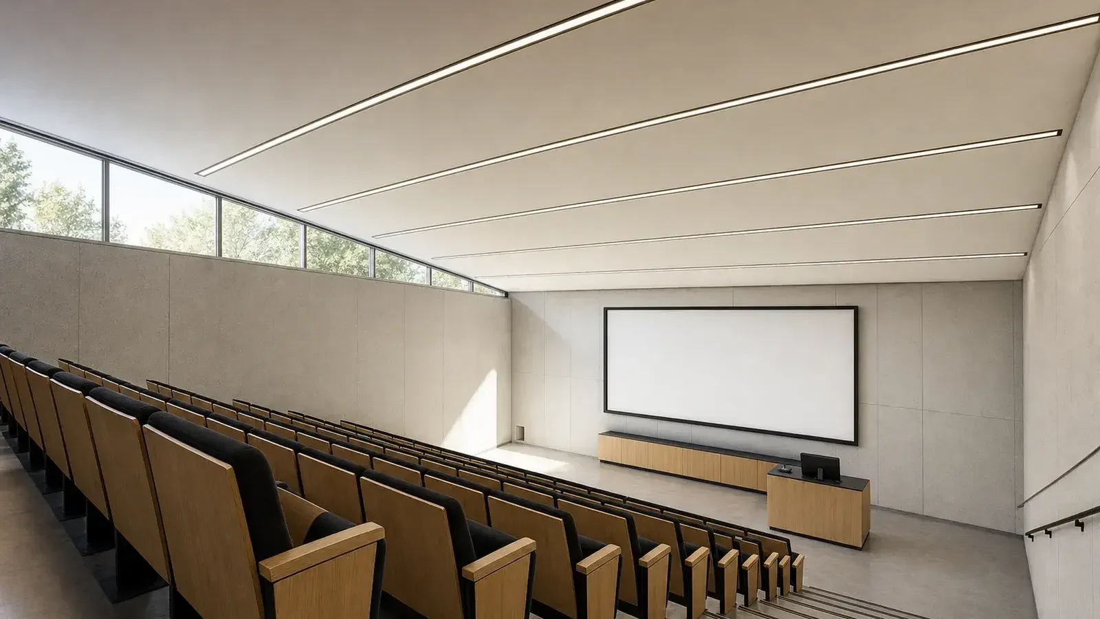 Recessed lighting for schools, colleges and universities